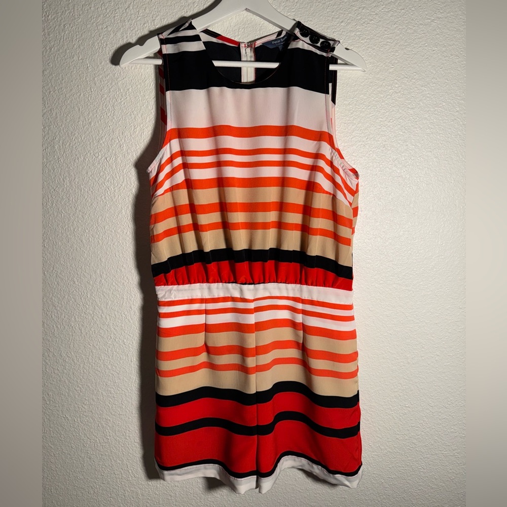 Peter Som Striped Romper Resortwear